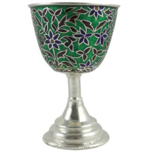 Handcrafted Silver Meenakari Cup
