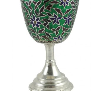 Handcrafted Silver Meenakari Cup