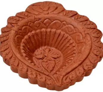 Clay Decorative Dipawali / Oil Lamps for Pooja Earthenware